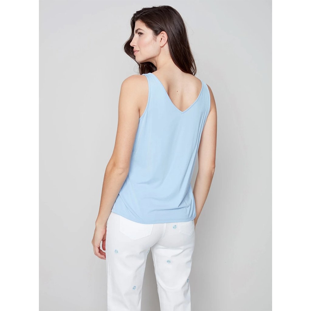 Charlie B  Reversible Bamboo Cami - Cerulean