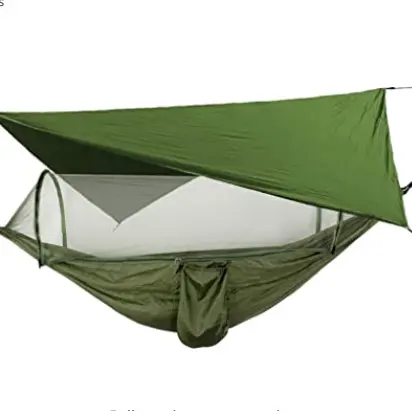 Camping Hammock for Travel and Hiking Single And Double Outdoor Hammock Lightweight Nylon Parachute Hammocks