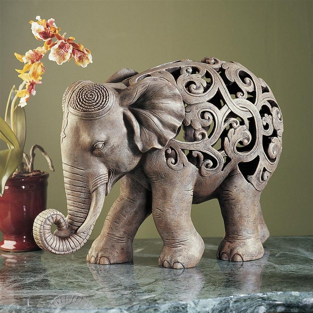 Design Toscano Anjan The Elephant Jali Sculpture