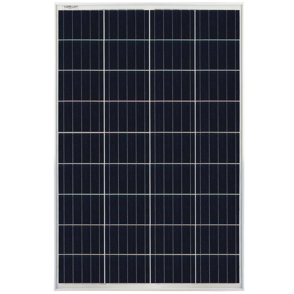 MIGHTY MAX BATTERY 100 Watts 100W Solar Panel 12V - 18V Poly Off Grid Battery Charger for RV MAX3526012