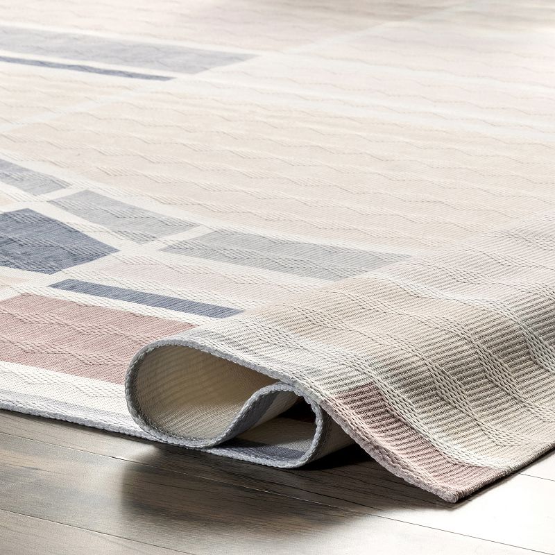 nuLOOM Dannie Modern Geometric Machine Washable Area Rug