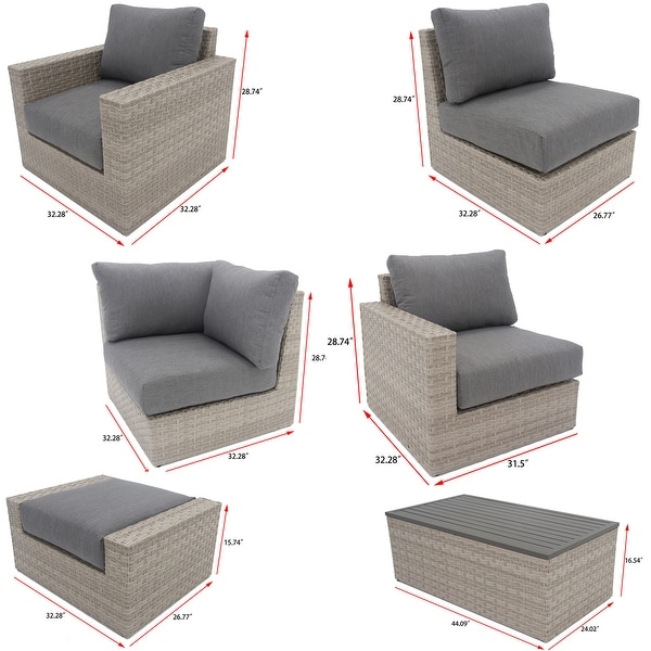 Avalon Bay 6piece Deep Seating Sectional