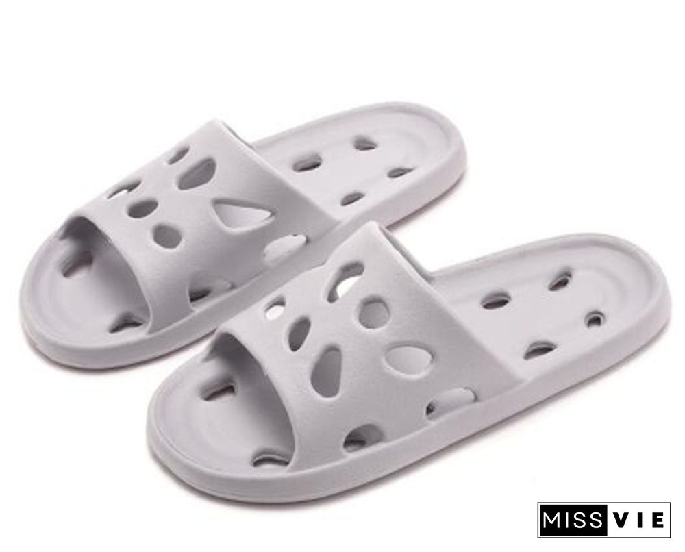 Summer Leaky Slippers Bathroom Bathing Confortable Men Women Couple Home Indoor Non-slip EVA Sandals Slippers Beach Slippers