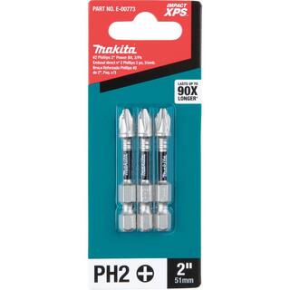 Makita Impact XPS #2 Phillips 2 in. Power Bit (3-Pack) E-00773