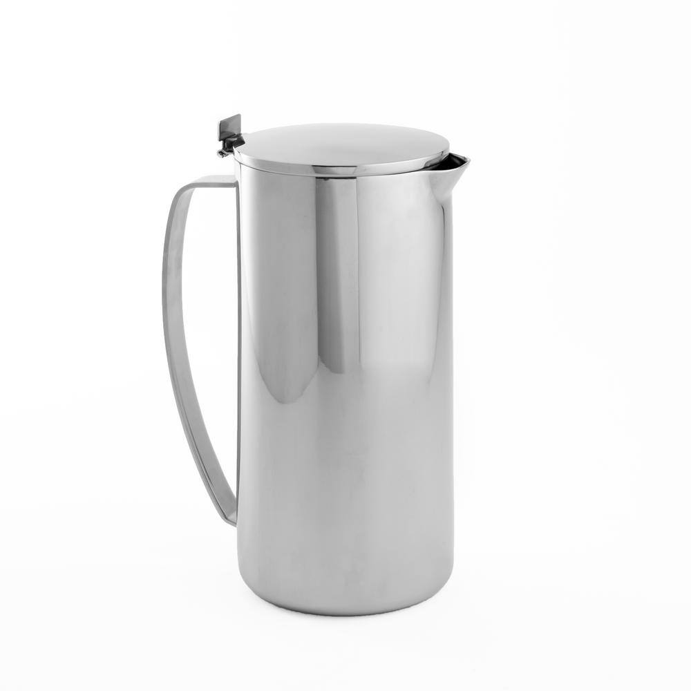 AM American METALCRAFT Inc. Water Pitcher 52 fl.oz. Silver Mirror Stainless Steel Pitcher with Double Wall Mirror DWCP48