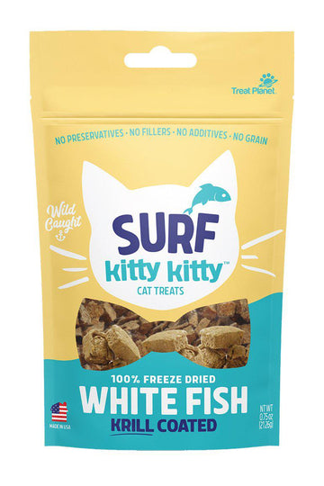 Kitty Kitty Surf Freeze Dried White Fish Cat Treats