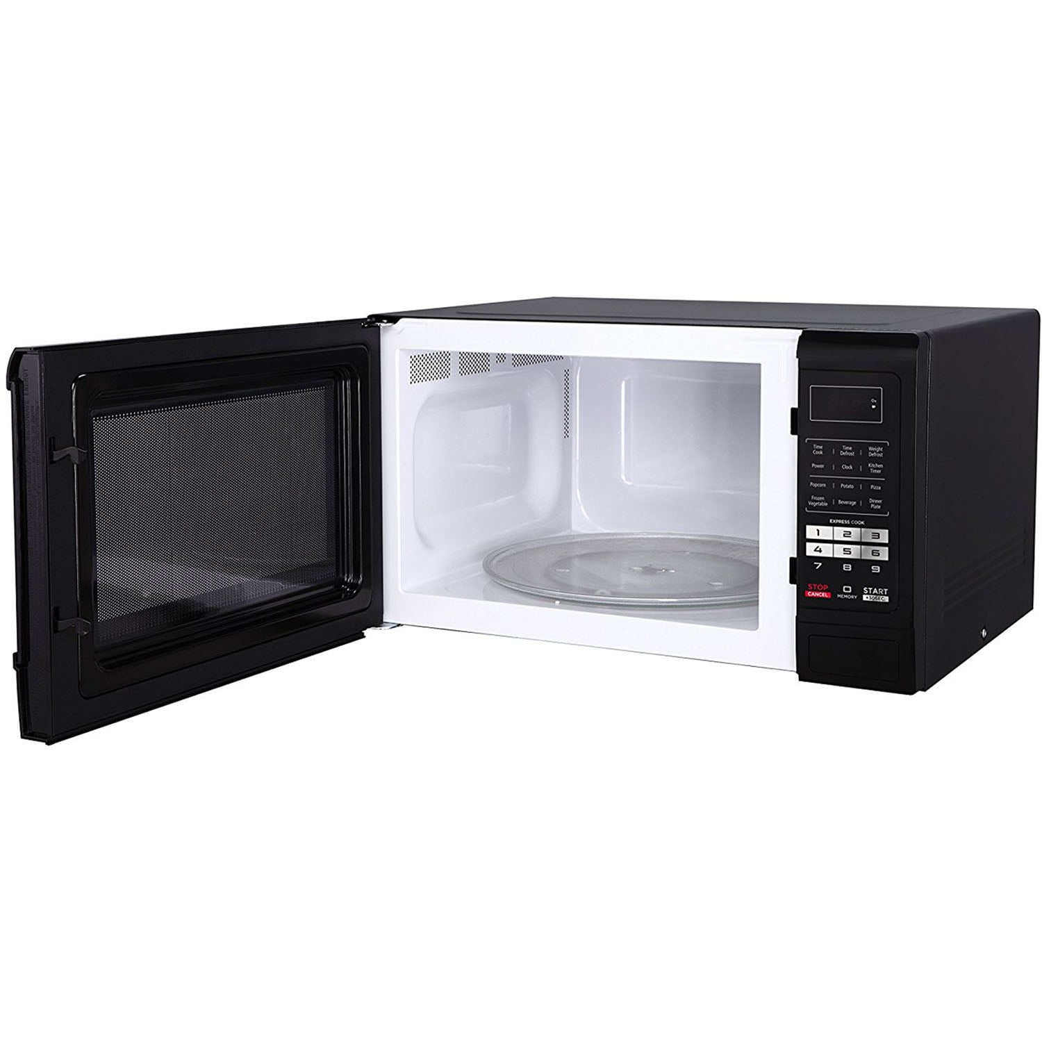 Magic Chef 1.6 Cu. Ft. 1100W Countertop Microwave Oven with Push-Button Door in Black