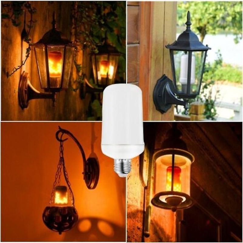 Led Flame Effect Fire Light Bulbs3 Modes Warm White