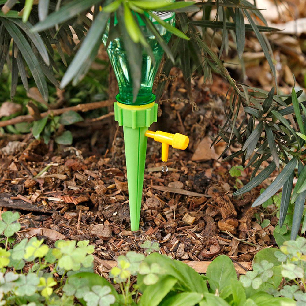 OPKALL Durable Garden Cone Spike Watering Plant Flower Waterers Bottle Irrigation System Garden Cone Watering Spike