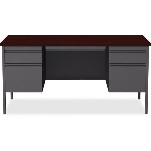 Lorell Fortress Series Double-Pedestal Desk (60928)