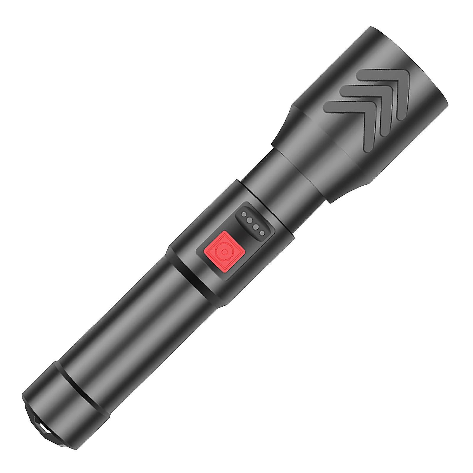 Xhp50 1000 Lumens Led Flashlight Built-in Battery Torch Usb Light Charging Flashlight With Zoomable Power Display