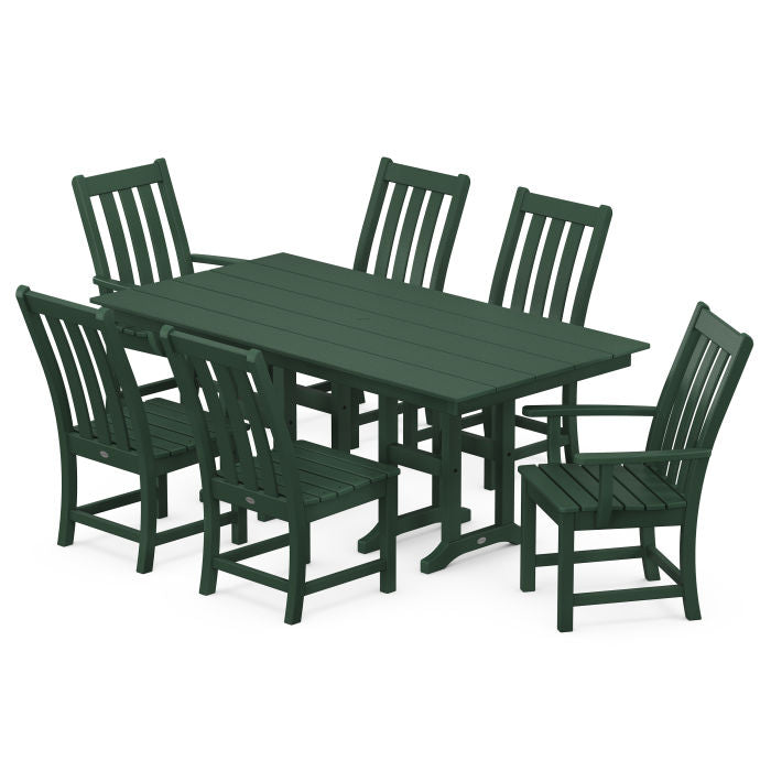 Polywood Vineyard 7-Piece Farmhouse Dining Set PWS693-1