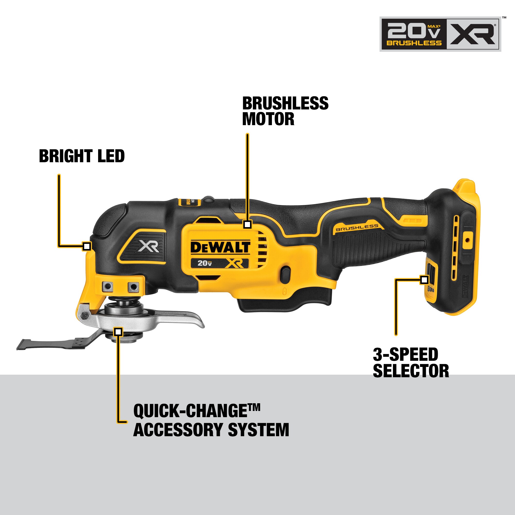 DEWALT DCK379D2 3-Tool 20-Volt Max Brushless Power Tool Combo Kit with Soft Case (2-Batteries and charger Included)