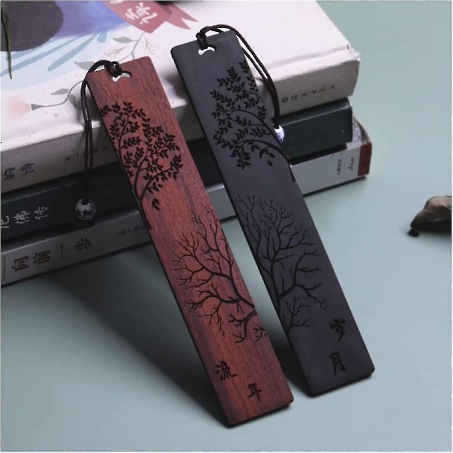 4 Pieces Decorative Bookmarks Chinese Style Carving Timeless Wooden Bookmark Handmade Wooden Bookmar