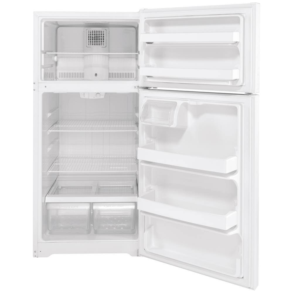 GE 15.6 cu. ft. Top Freezer Refrigerator in White GTS16DTNRWW