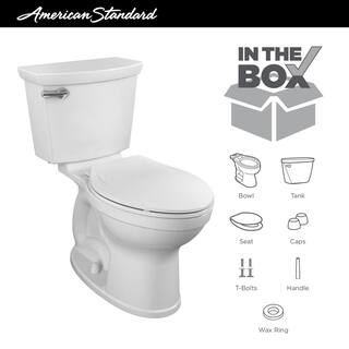 American Standard Champion Tall Height 2-Piece High-Efficiency 1.28 GPF Single Flush Elongated Toilet in White Seat Included (3-Pack) 747AA107SC-3.020