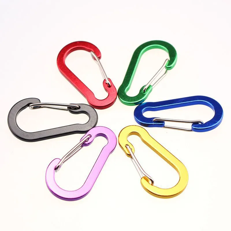 Mydays Outdoor Hot Sale Aluminum D Ring Carabiners Buckle Pack 7075 Aluminum 25 KN Camping Carabiner for Rock Climbing Hiking