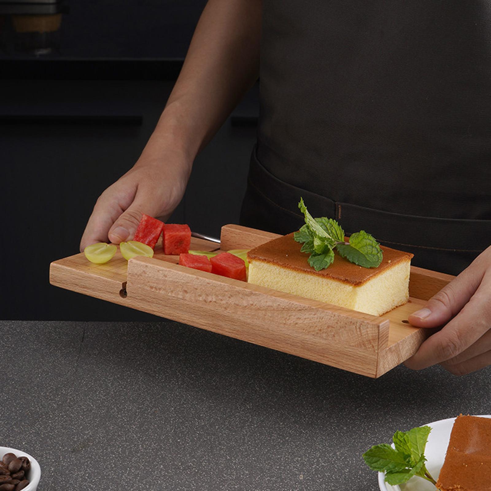 Wood Cheese Slicer with Stainless Steel Wire Adjustable Thickness Cheese Board