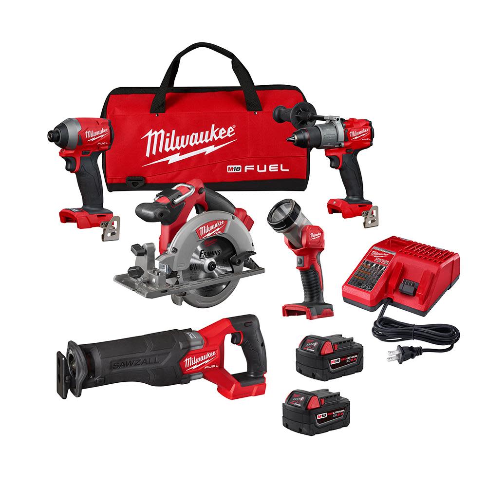 M18 FUEL闁?5 Tool Combo Kit