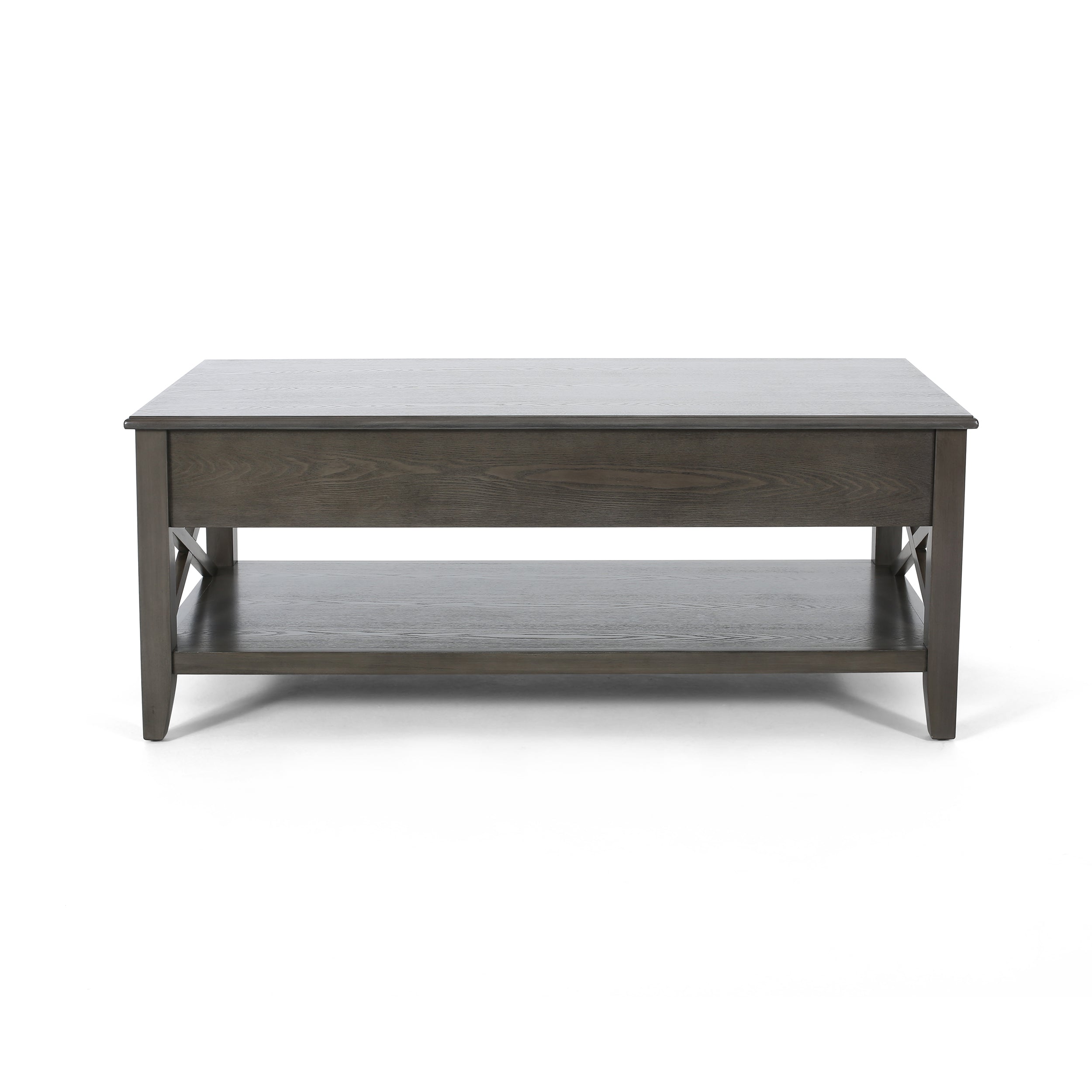 Laurel Luke Farmhouse Faux Wood Lift Top Coffee Table