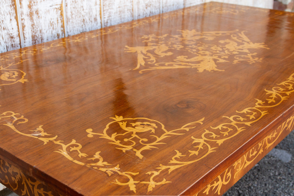 Dutch Colonial Marquetry Coffee Table   Traditional   Coffee Tables   by De cor  Houzz