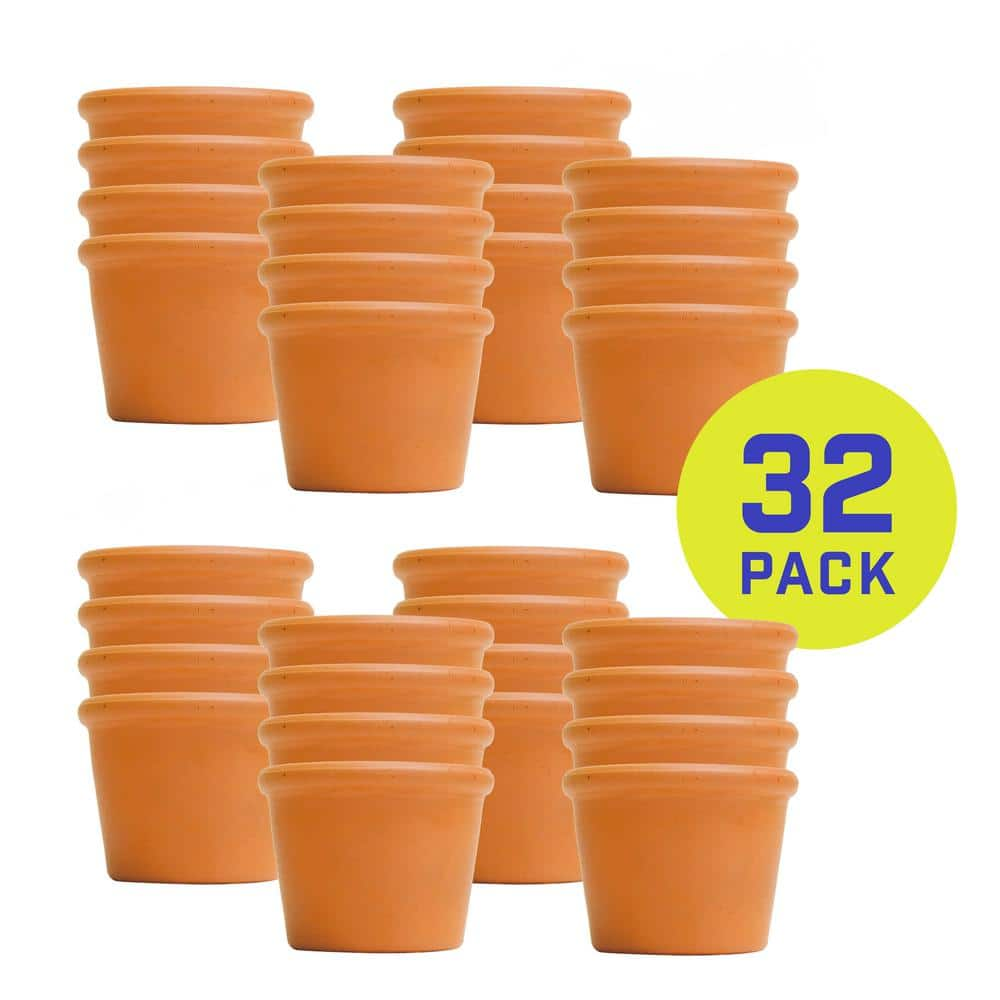 Pennington 3 in. x 2 in. Small Terra Cotta Clay Cylinder Pot (32-Pack) 100551429