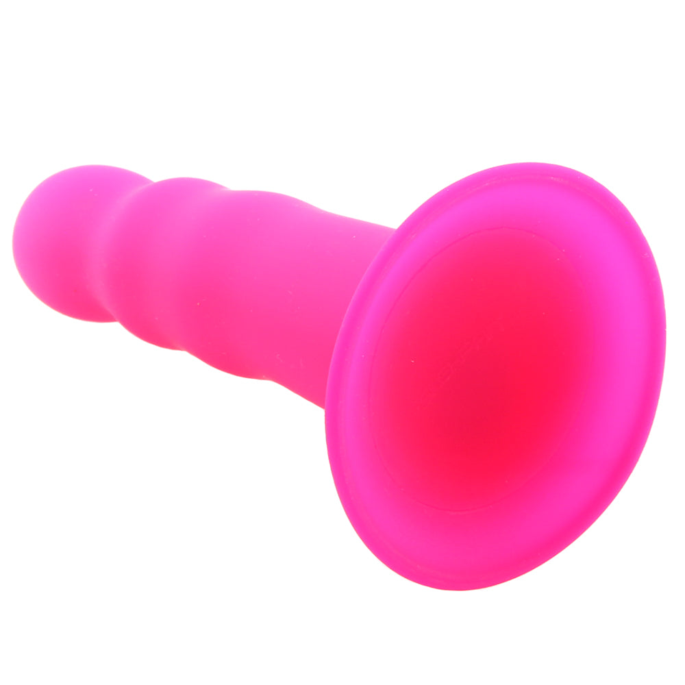 Squeeze-It Wavy Dildo in Pink