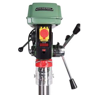 General International 12 in. 20 Speed Drill Press with 35 Chuck Capacity and Laser System 75-010 M1 HD