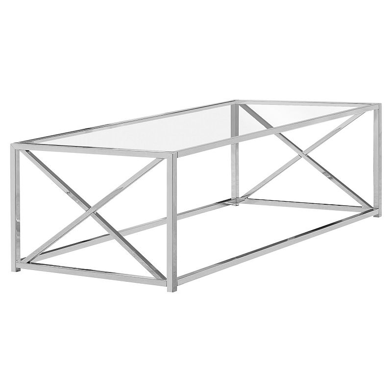 Monarch Contemporary X-Frame Coffee Table