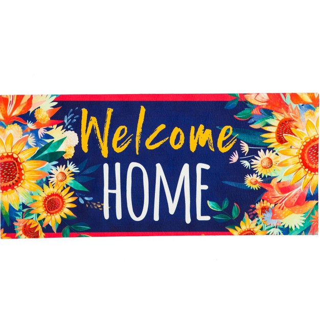 Home amp Garden Welcome Home Sassafras Mat One Mat Insert 25 Inches Switch St Jude Supporter 437571 Rubber Blue