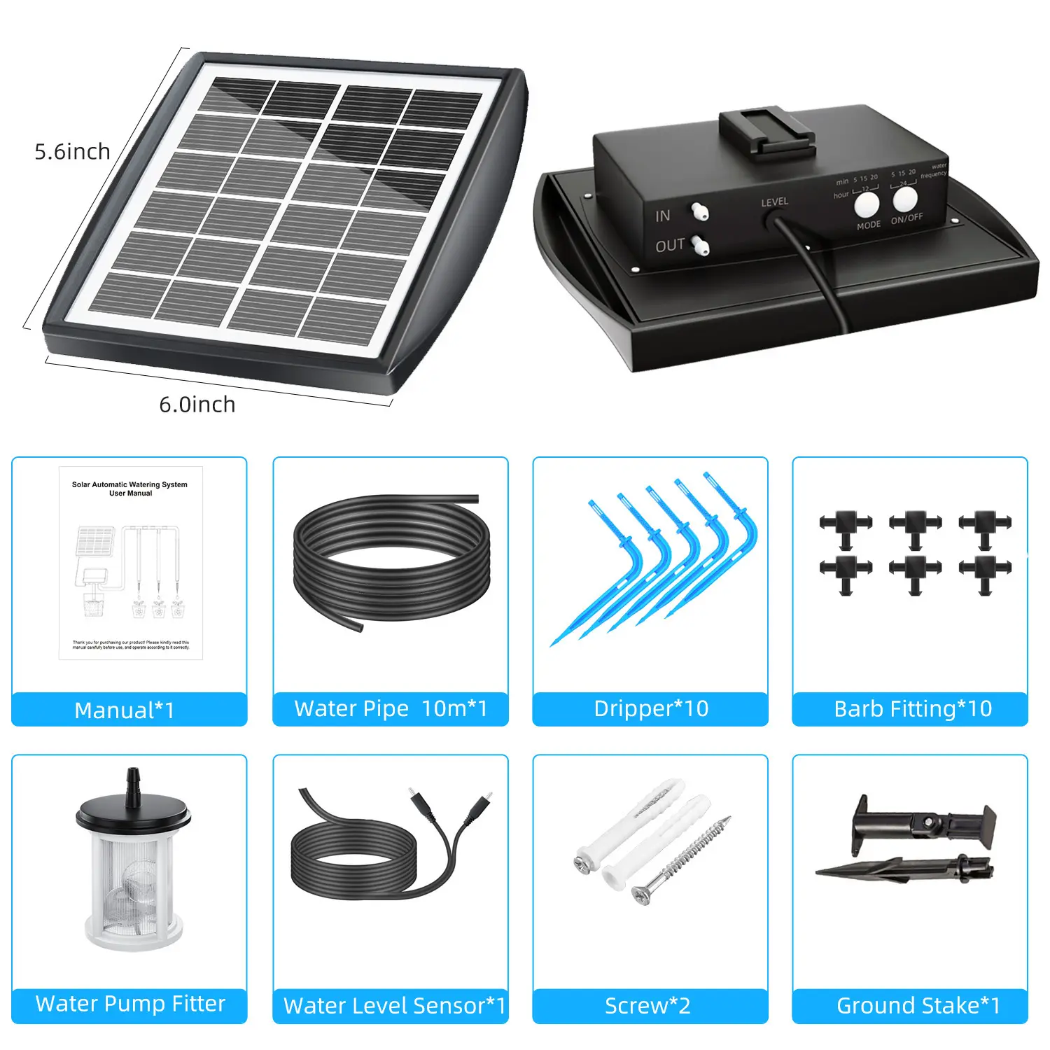 Applicable to a Variety of Scenarios Solar Irrigation Auto Watering System Solar Automatic Drip Irrigation Kit for Plants