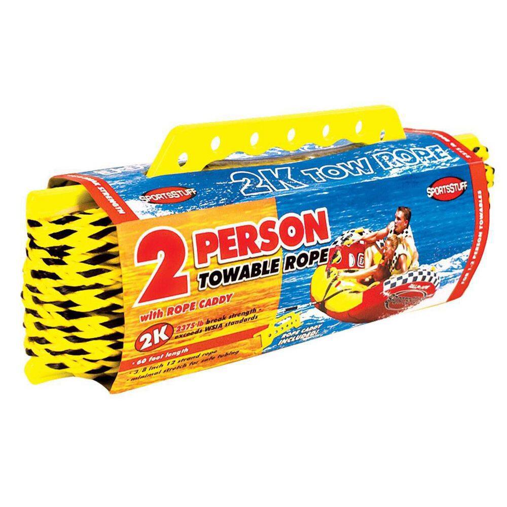 Airhead Patriot 2-Person Towable Kwik-Connect Chariot Style Tube with Tow Rope 53-2213-VMI19 + 57-1522