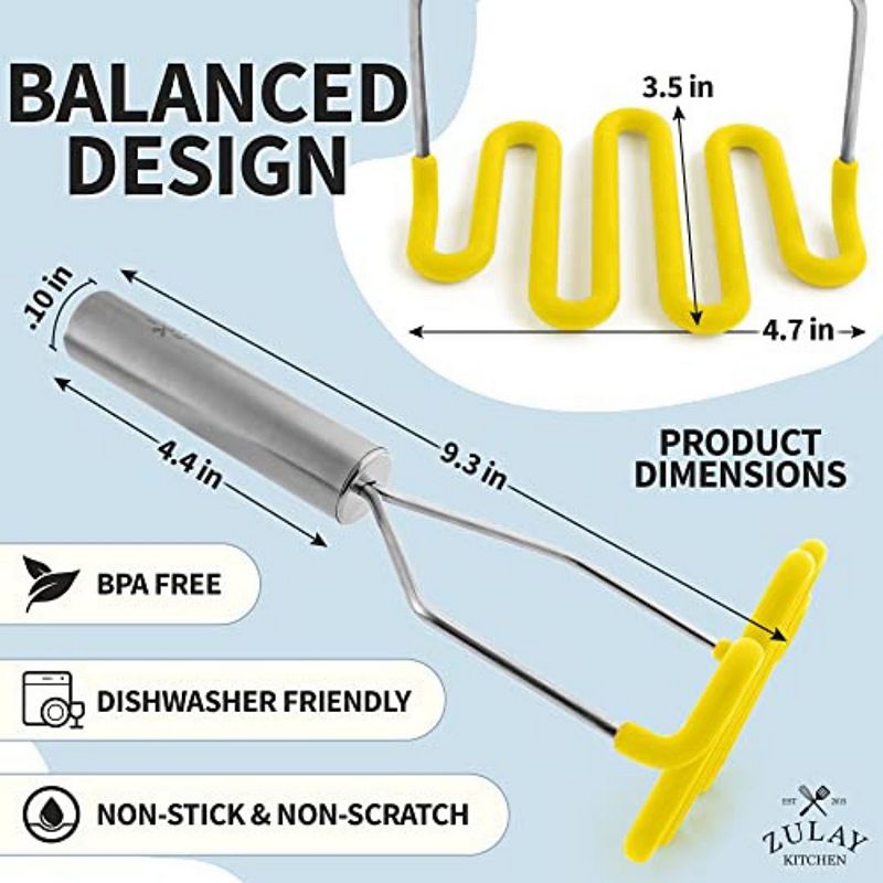 Silicone-Coated Potato Masher