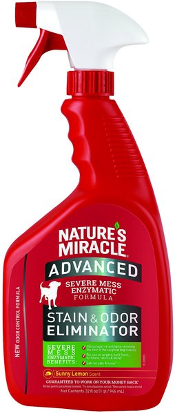 Nature's Miracle Advanced Dog Enzymatic Stain Remover and Odor Eliminator Refill， Sunny Lemon