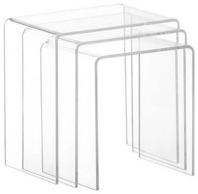 Acrylic Nesting Set   Contemporary   Coffee Table Sets   by AFB Decor  Houzz