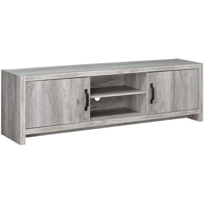 Marvelous driftwood tv console， Gray