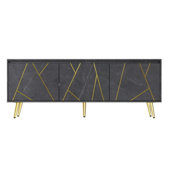 Modern TV Stand for 65 TV  Media Console Table  E...