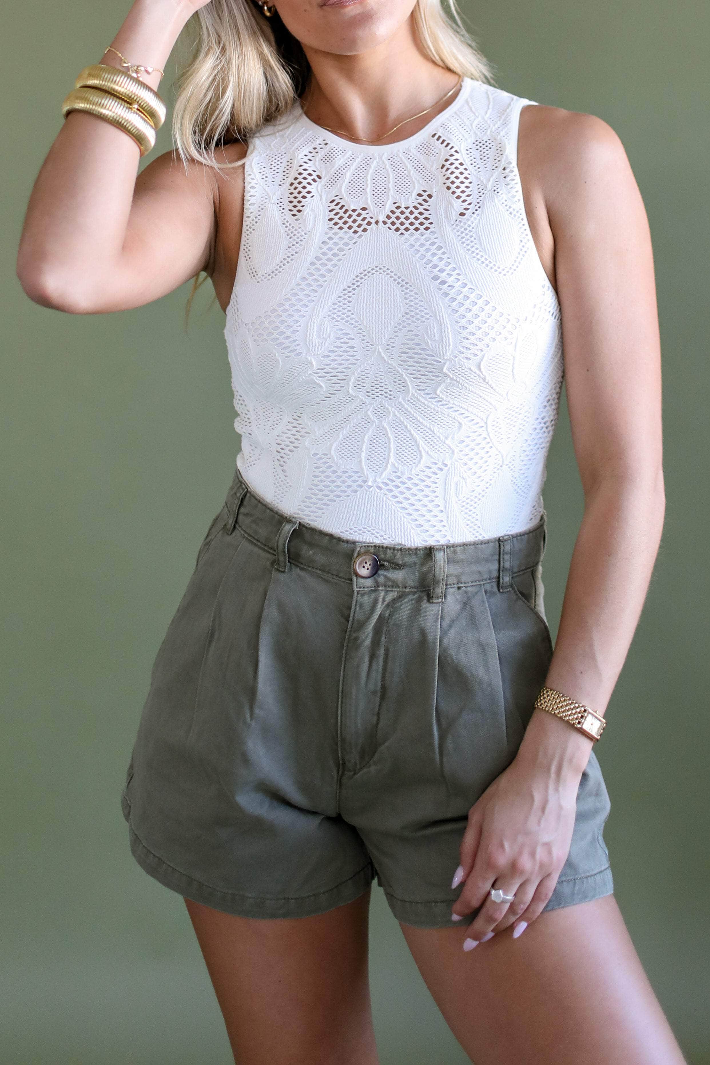 Seamless Lace Tank