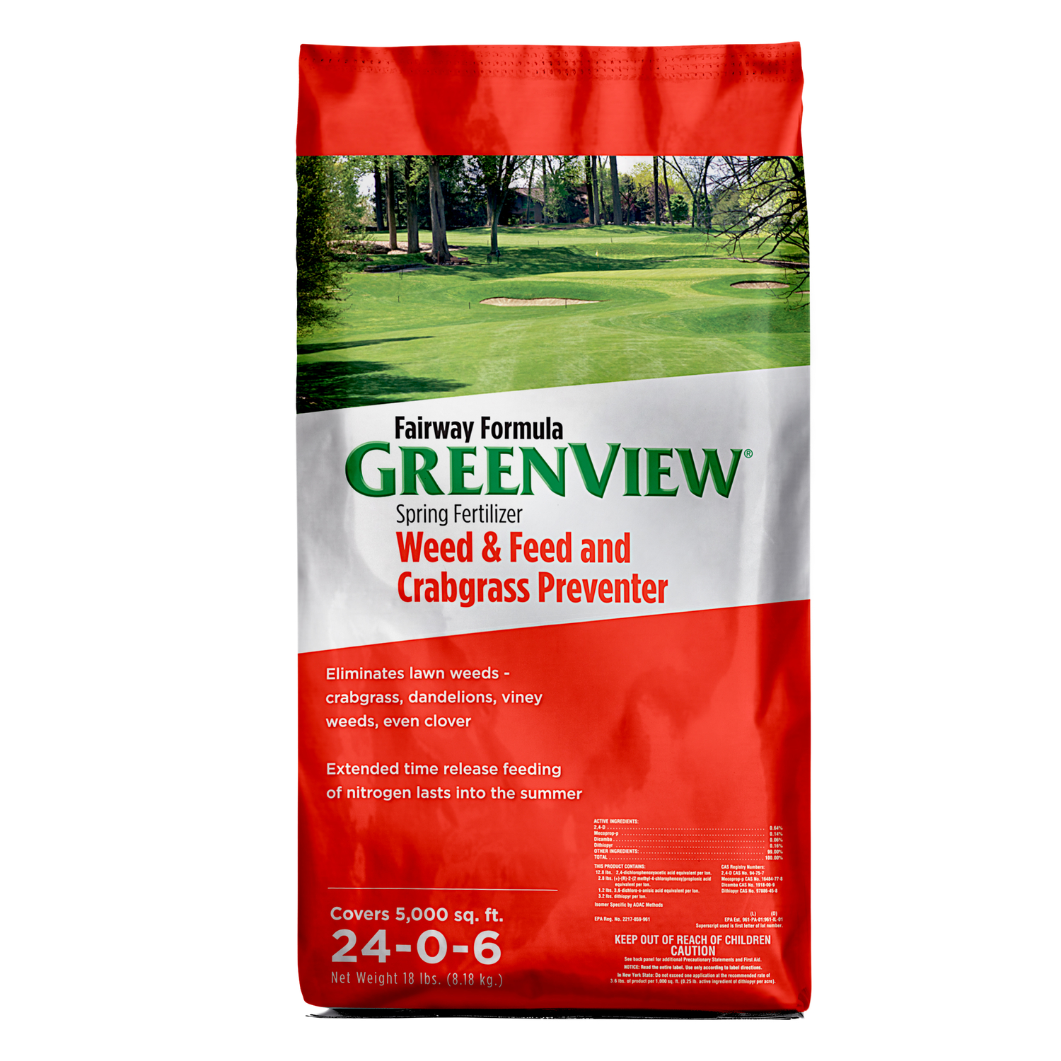 GreenView Fairway Formula Weed and Crabgrass Lawn Fertilizer For All Grasses 5000 sq ft