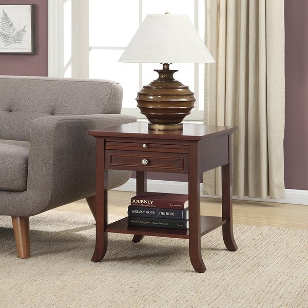 American Heritage Logan End Table with Drawer and Slide