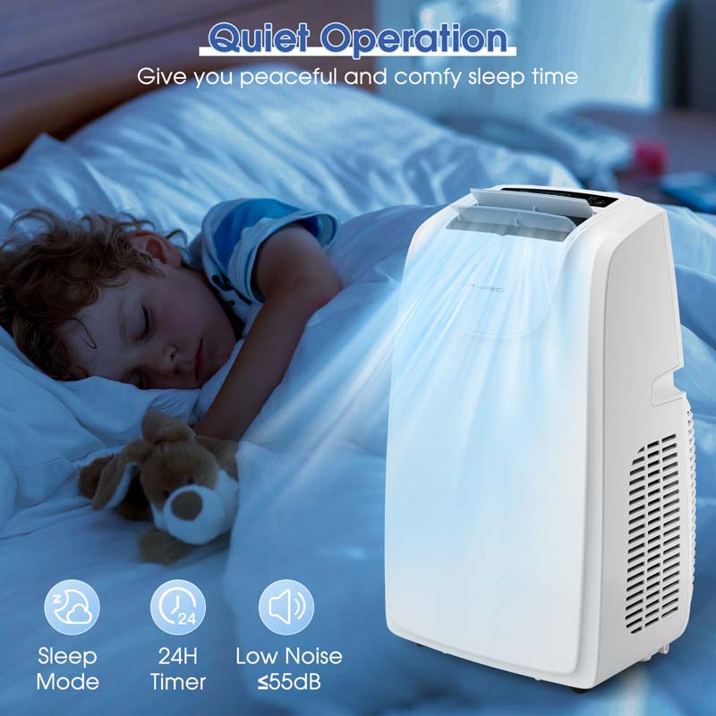 12000 BTU Portable Air Conditioner with Remote Control Cooling Fan Dehumidifier