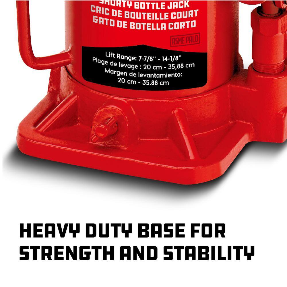 Powerbuilt 20 -Ton Shorty Bottle Jack 647504