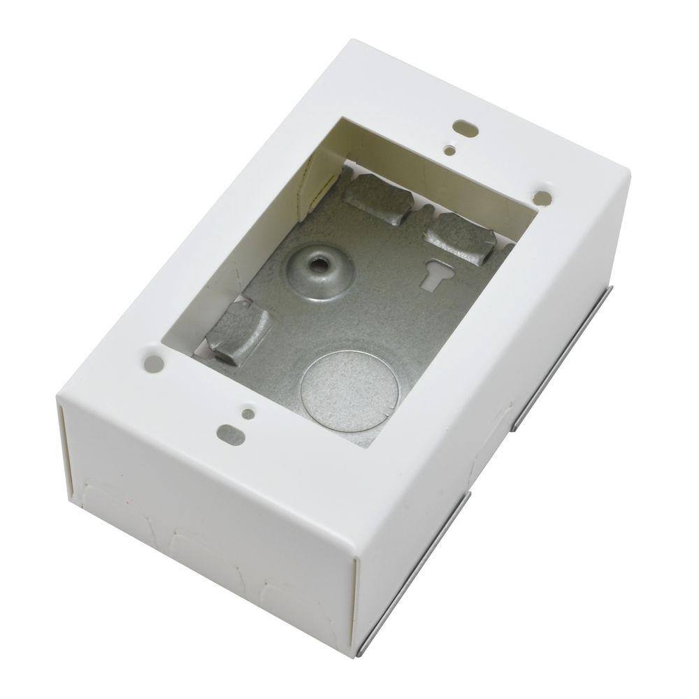 Legrand Wiremold 700 Series Metal Surface Raceway Extra-Deep Electrical Box White BW35