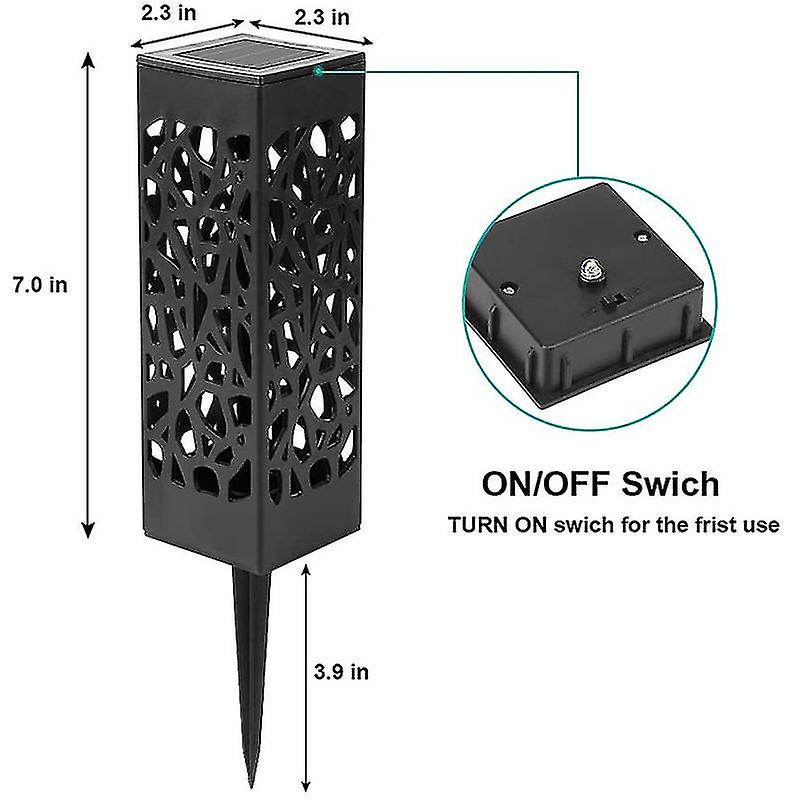 Solar Garden Lights， Solar Garden Lights， Solar Garden Lights， Waterproof， Garden Solar Lights， Outdoor Terrace Solar Lights， Lawn， 6 Pieces