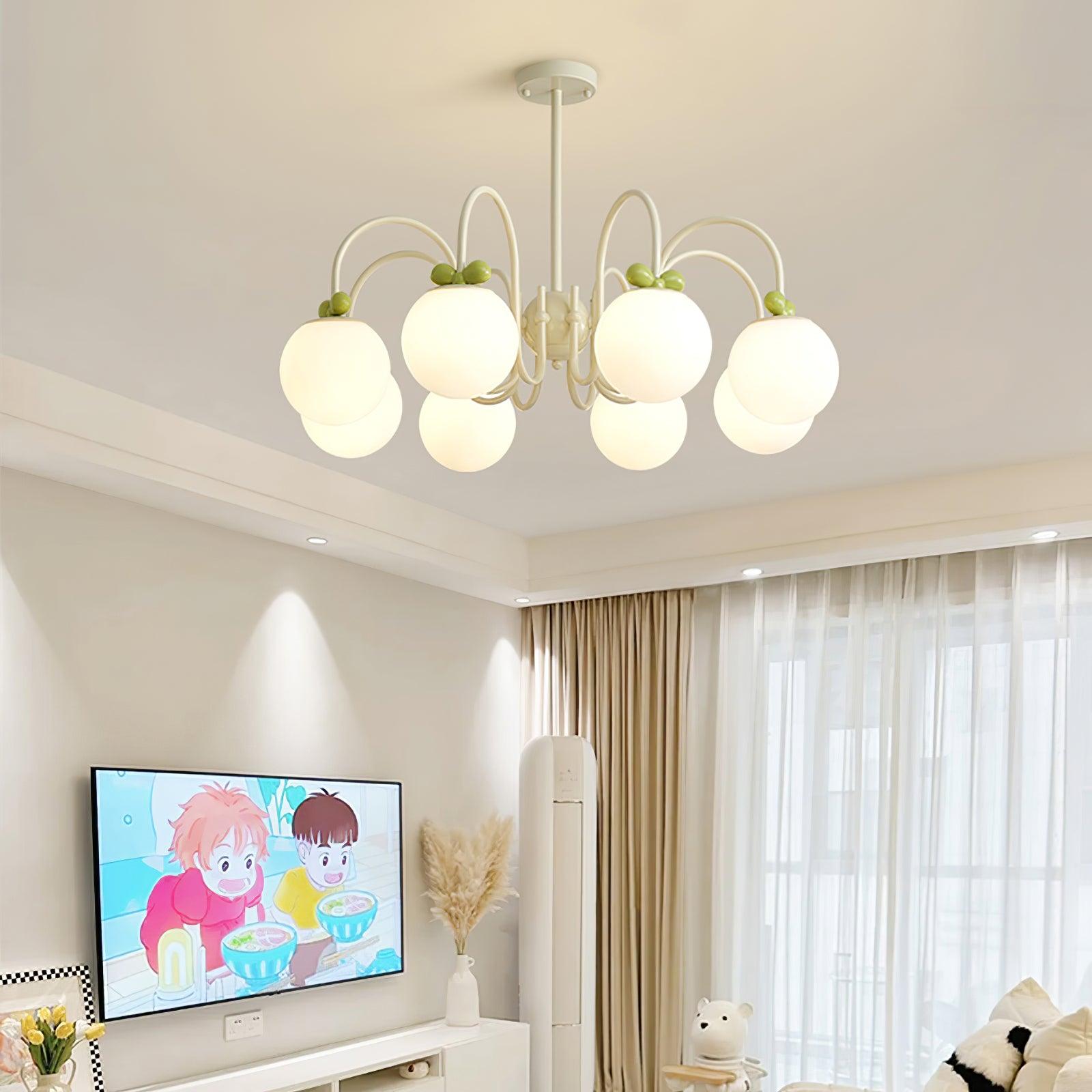 Cream Cherry Chandelier