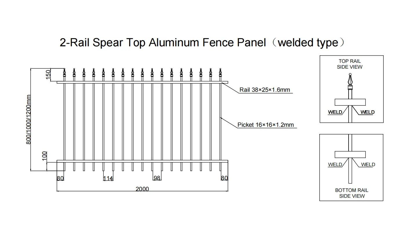 Factory Supply Bent Top Designs For Steel Fence Zinc Steel Fence Panels Wrought Iron Fence