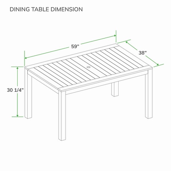 Cambridge Casual Paxton 5piece Teak Outdoor Dining Set