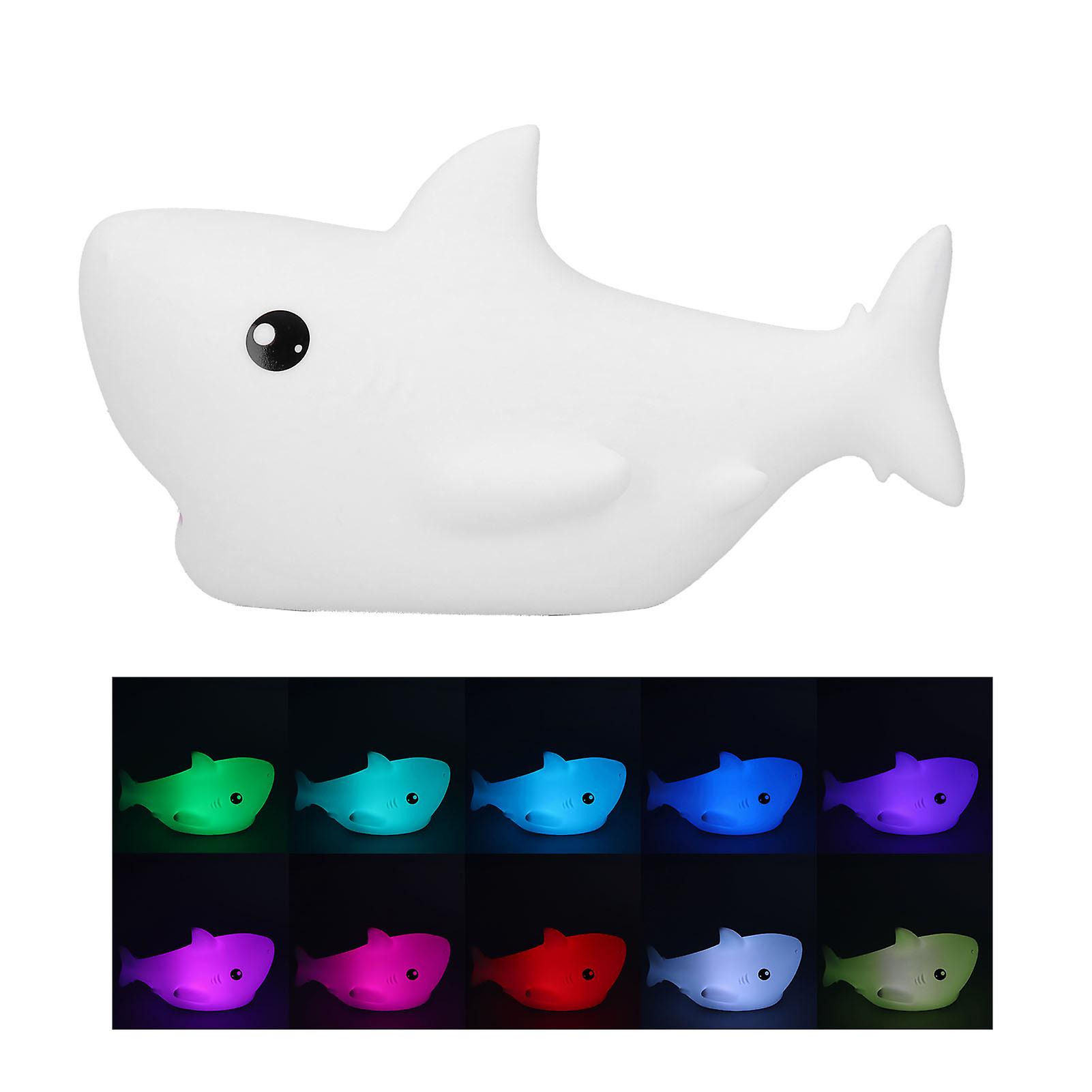 1.3W LED Night Light Cute 7 Color USB Bedside Lamp Gift Bedroom Decoration White