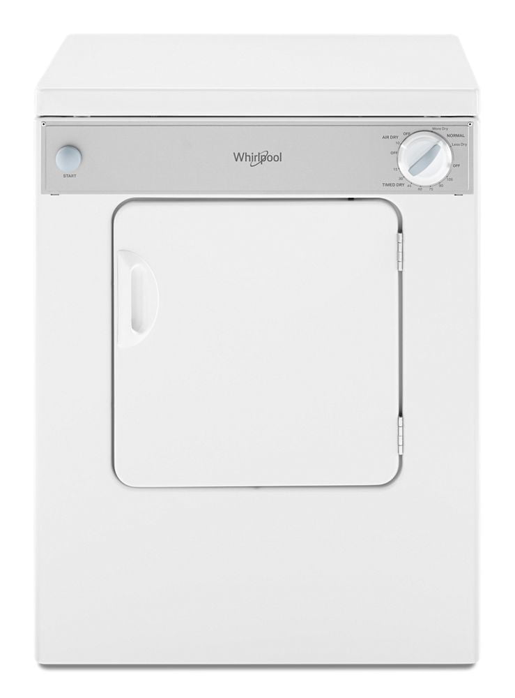 Whirlpool LDR3822PQ 3.4 Cu. Ft. Compact Top Load Dryer With Flexible Installation