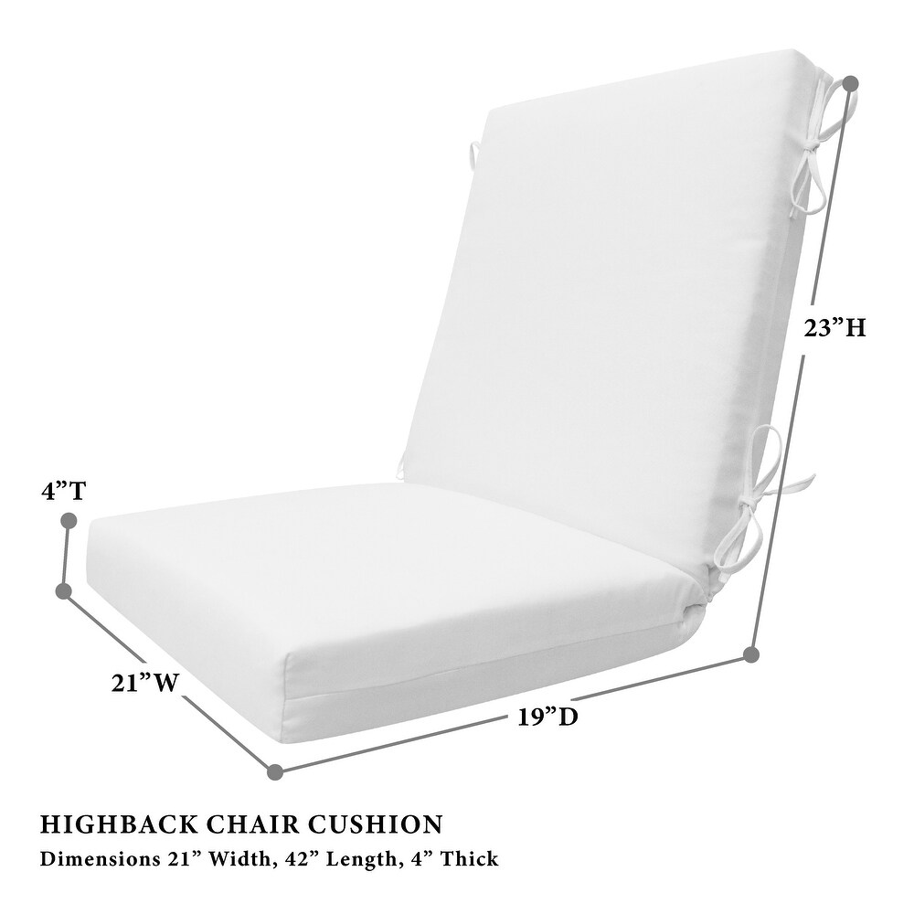 Textured Highback Dining Chair Cushion   21\